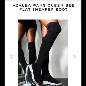 EUC:SZ 9/39 SHOPAKIRA AZAELA WANG BLING SNEAK BOOT